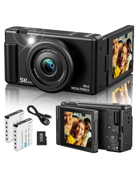 Cámara Digital Jexylon FC003 5K 64MP Zoom 18X Pantalla 3" Cámara Digital Jexylon FC003 5K 64MP Zoom 18X Pantalla 3"