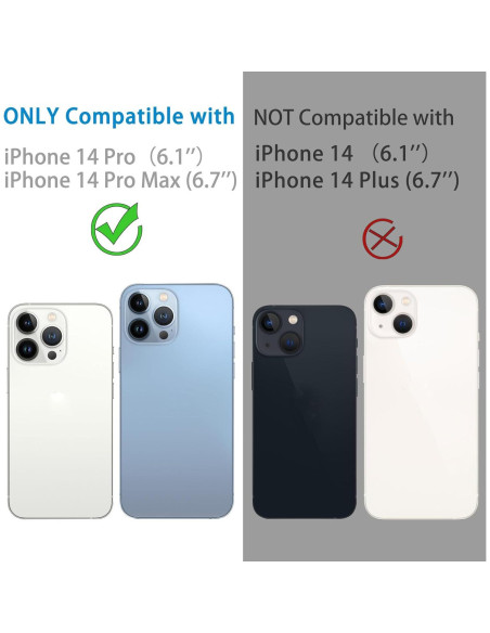 Protector de Lente de Cámara Hsefo para iPhone 14 Pro/Max 9H