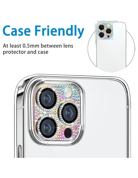 Protector de Lente de Cámara Hsefo para iPhone 14 Pro/Max 9H