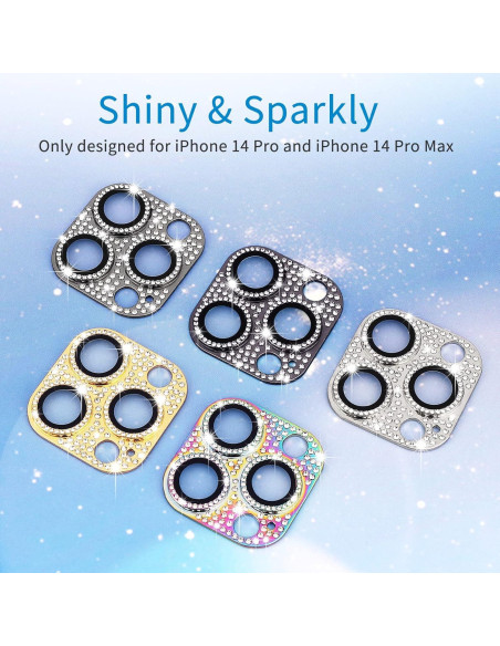 Protector de Lente de Cámara Hsefo para iPhone 14 Pro/Max 9H