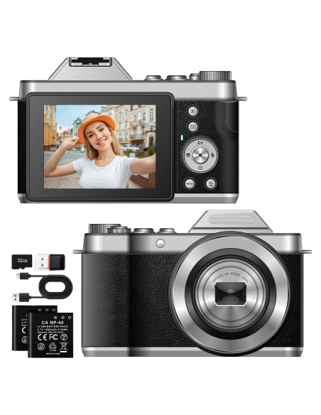 Cámara Digital Retro ASTYPHER DC122 64MP 4K Zoom Óptico 6X Cámara Digital Retro ASTYPHER DC122 64MP 4K Zoom Óptico 6X