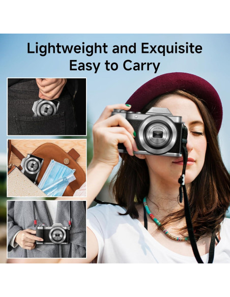 Cámara Digital Retro ASTYPHER DC122 64MP 4K Zoom Óptico 6X Cámara Digital Retro ASTYPHER DC122 64MP 4K Zoom Óptico 6X