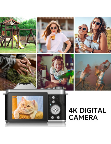 Cámara Digital Retro ASTYPHER DC122 64MP 4K Zoom Óptico 6X