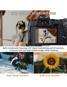 Adaptador de Lente Canon EF-EOS R2 con Anillo de Control 2