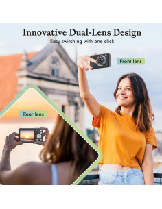 Cámara Digital 4K DSOEKEU 48MP con Lente Doble y Zoom 16X 2