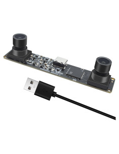 Cámara Estéreo USB MMlove 1200P 60FPS Doble Lente 94