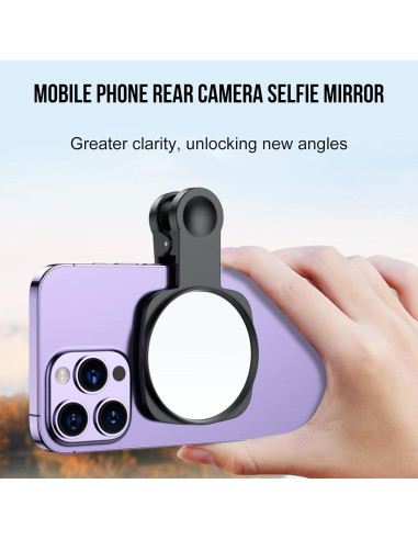 Espejo Selfie Clip WOWNOVA HD para Cámara Trasera - 12 cm