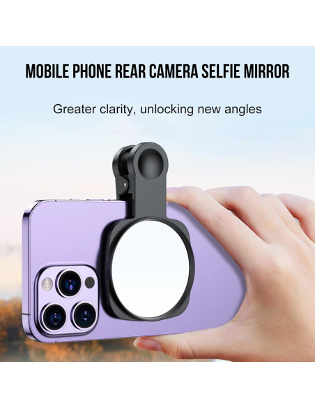 Espejo Selfie Clip WOWNOVA HD para Cámara Trasera - 12 cm