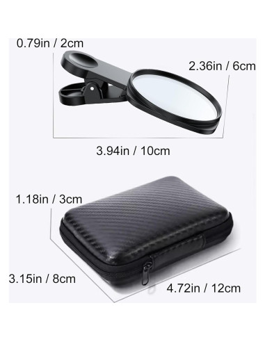 Espejo Selfie Clip WOWNOVA HD para Cámara Trasera - 12 cm