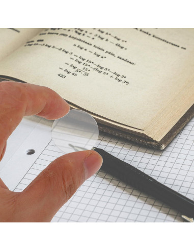 Juego de 12 Lentes Convexas de Acrílico 2.5cm para Experimentos