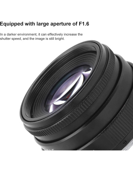 Lente Goshyda 35mm F1.6 Montura C Manual Vidrio Óptico