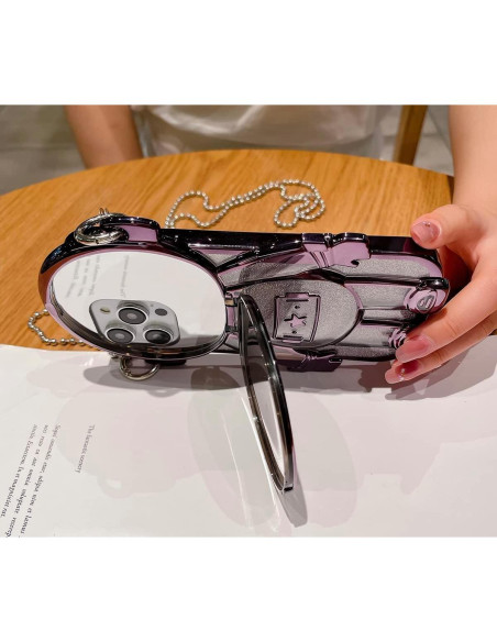 Funda de teléfono ShinOya con soporte oculto 3D para iPhone 14 Pro Max