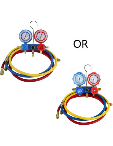 Bomba de vacío YaeKoo 1/4HP 3CFM con manómetro y mangueras