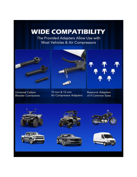 Kit Purgador de Frenos Neumático Orion Motor Tech 0.76L