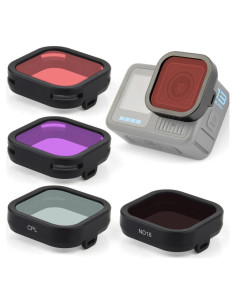 Filtro Snorkel GEPULY para GoPro Hero 13 Black - 4 Filtros ND y CPL