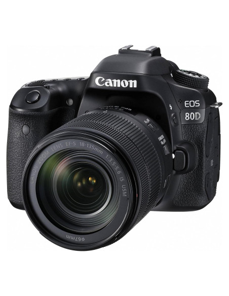 Cámara réflex digital Canon EOS 80D con lente 18-135mm