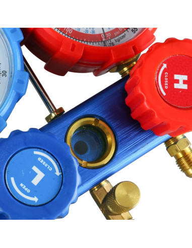 Bomba de vacío YaeKoo 1/4HP 3CFM con manómetro y mangueras