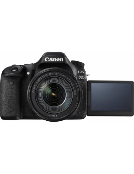 Cámara réflex digital Canon EOS 80D con lente 18-135mm