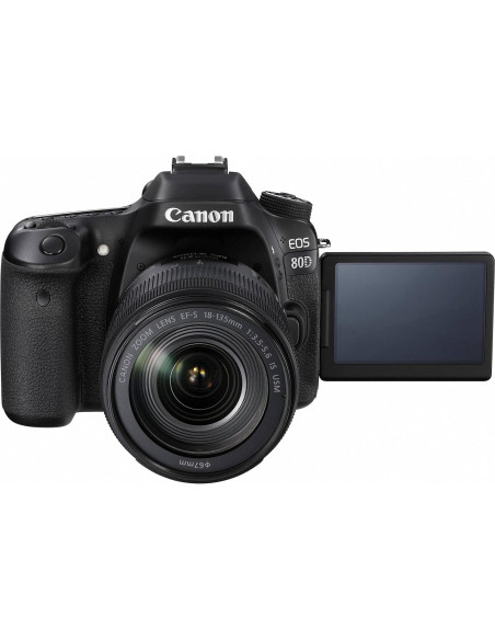 Cámara réflex digital Canon EOS 80D con lente 18-135mm