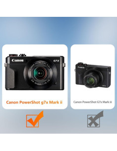 Funda de silicona para cámara Canon PowerShot G7X Mark II - Negro 2