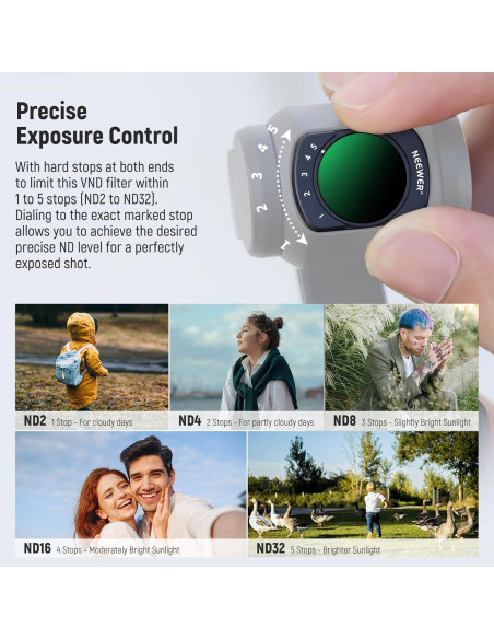 Kit de Filtros y Lentes NEEWER para DJI Osmo Pocket 3 Kit de Filtros y Lentes NEEWER para DJI Osmo Pocket 3