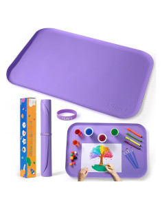 Alfombrilla de Silicona para Manualidades SAM-1 60x40 cm Púrpura