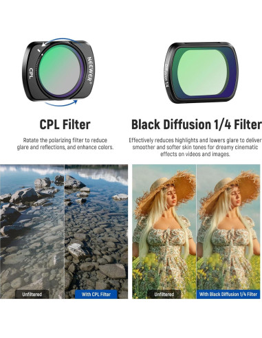 Kit de Filtros y Lentes NEEWER para DJI Osmo Pocket 3
