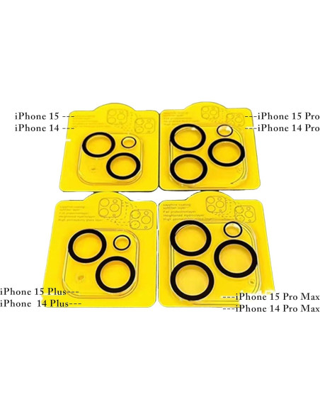 Protector de Lente de Cámara 3D RAMS para iPhone 14 Pro Max