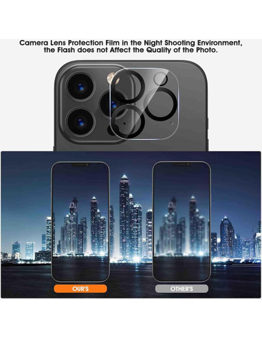 Protector de Lente de Cámara 3D RAMS para iPhone 14 Pro Max