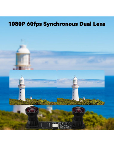 Cámara Estéreo USB Magnolia 4MP 113 1080P 60fps Plug & Play