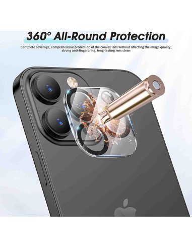 Protector de Lente de Cámara 3D RAMS para iPhone 14 Pro Max
