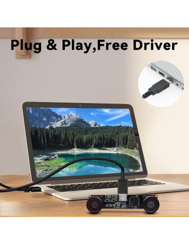 Cámara Estéreo USB Magnolia 4MP 113 1080P 60fps Plug & Play