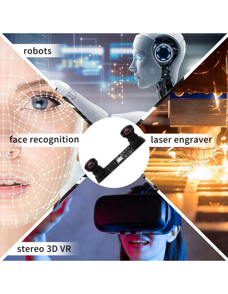 Cámara Estéreo USB Magnolia 4MP 113 1080P 60fps Plug & Play