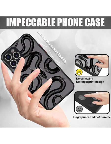 Funda para iPhone 11 Pro Max Ceckooty Serpiente 3D Delgado Funda para iPhone 11 Pro Max Ceckooty Serpiente 3D Delgado