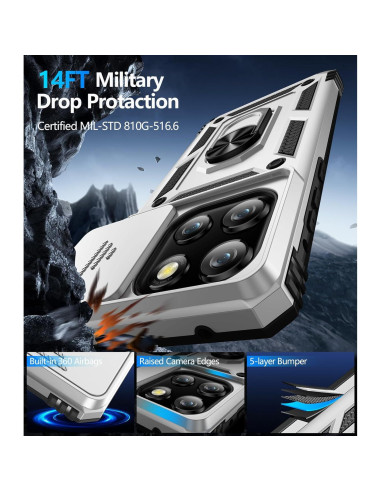 Funda Taisairu para Motorola Moto G Stylus 5G 2025 Plata