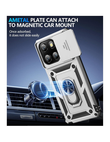 Funda Taisairu para Motorola Moto G Stylus 5G 2025 Plata