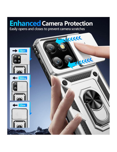 Funda Taisairu para Motorola Moto G Stylus 5G 2025 Plata