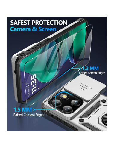 Funda Taisairu para Motorola Moto G Stylus 5G 2025 Plata