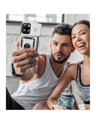 Funda Taisairu para Motorola Moto G Stylus 5G 2025 Plata