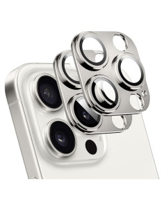 Protector de Lente de Cámara T Tersely para iPhone 16 Pro/Max - Gris