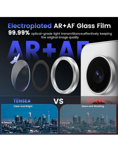 Protector de Lente de Cámara Tensea para Samsung S25 Ultra 9H