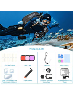 Kit de Accesorios para Gopro Hero 13 - Funda Impermeable y Filtros 2