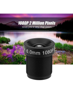 Lente de Cámara CCTV Diyeeni 6mm 2MP Visión Nocturna IR 2