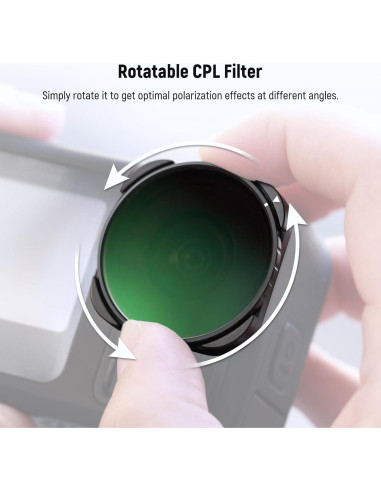 Filtro CPL Rotatorio NEEWER para Cámara de Acción GoPro