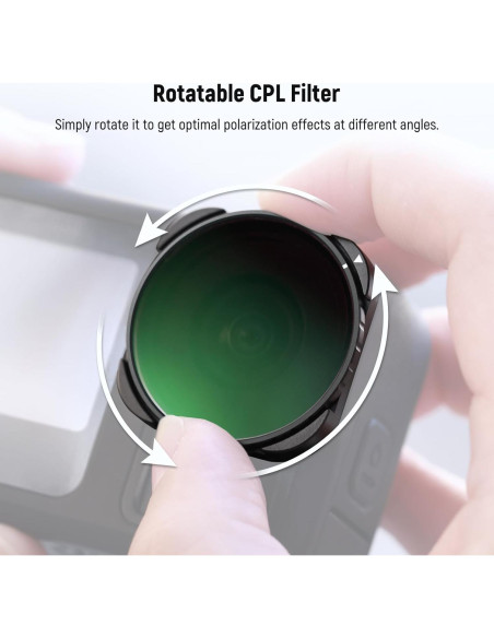 Filtro CPL Rotatorio NEEWER para Cámara de Acción GoPro Filtro CPL Rotatorio NEEWER para Cámara de Acción GoPro