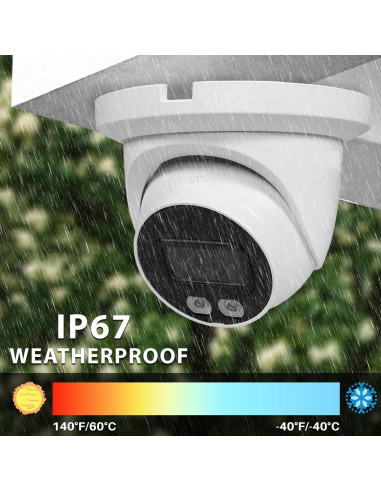 Cámara Eyeball 5MP R-Tech Doble Luz IP67 Visión Nocturna