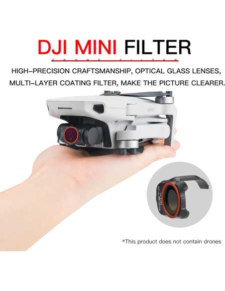 Juego de Filtros ND RCGEEK para DJI Mini 4K - 6 Piezas