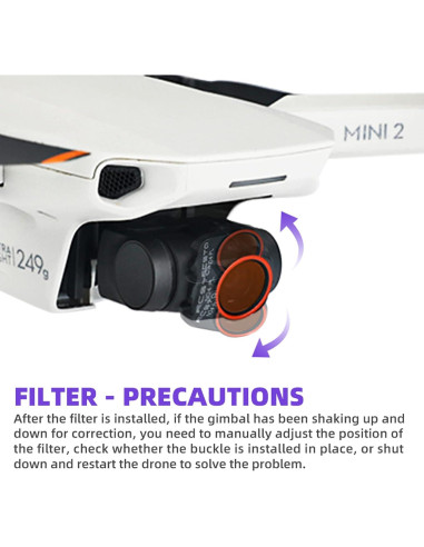 Juego de Filtros ND RCGEEK para DJI Mini 4K - 6 Piezas