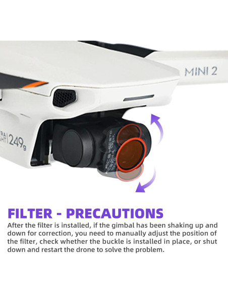 Juego de Filtros ND RCGEEK para DJI Mini 4K - 6 Piezas