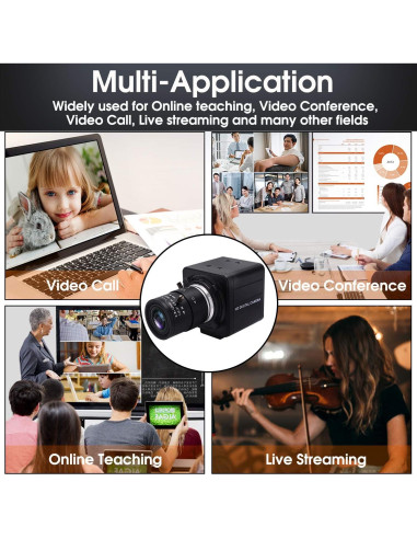 Cámara USB SVPRO FHD 1080P con Lente Varifocal 2.8-12mm